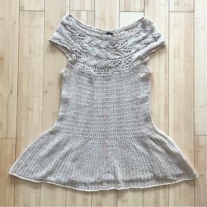 Free People Peach Knit Tunic Top